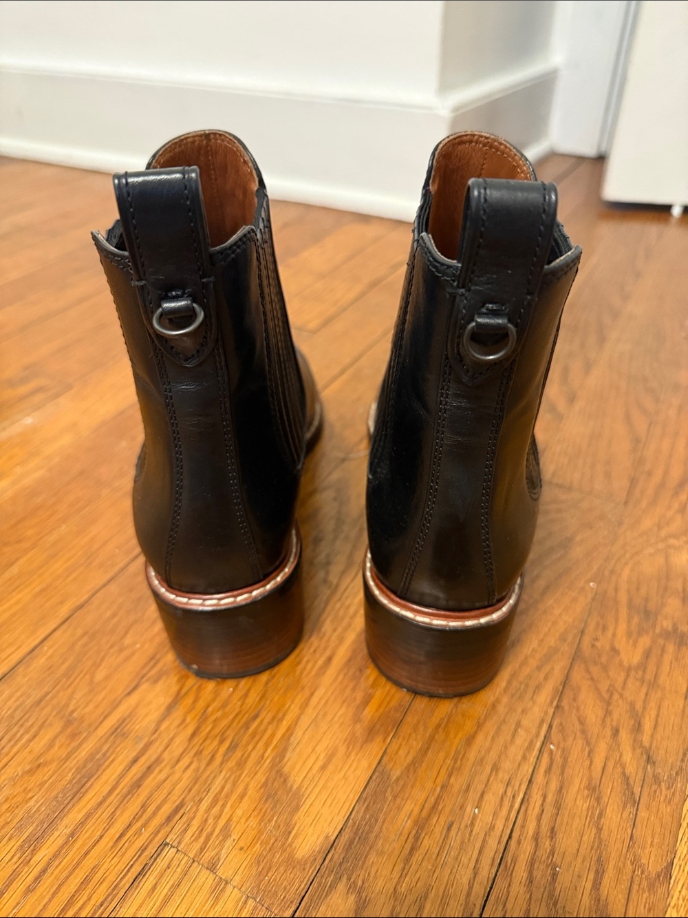 COACH Black Leather Chelsea Ankle Boots - Picture 2 of 6